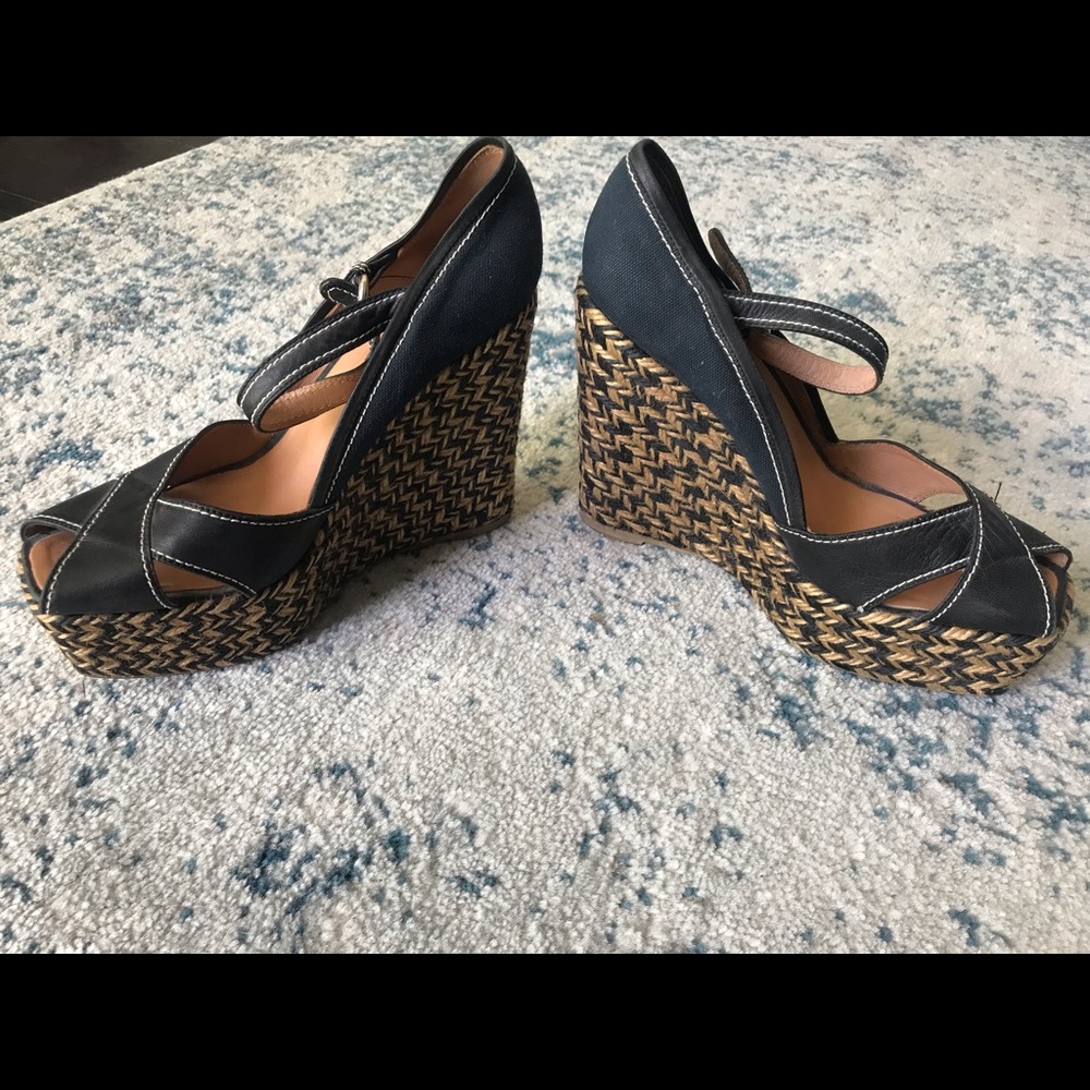 Sergio Rossi Braided Platform Sandals